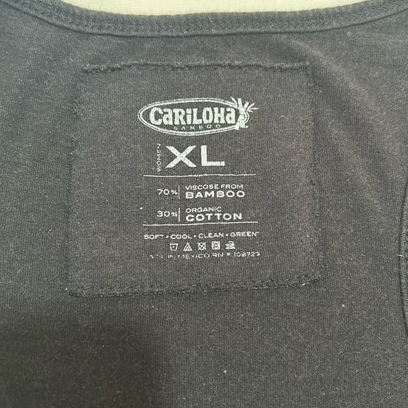 CARILOHA WOMEN BAMBO SLEEVELESS RACE-BACK TOP BLACK SIZE XL - Picture 9 of 11